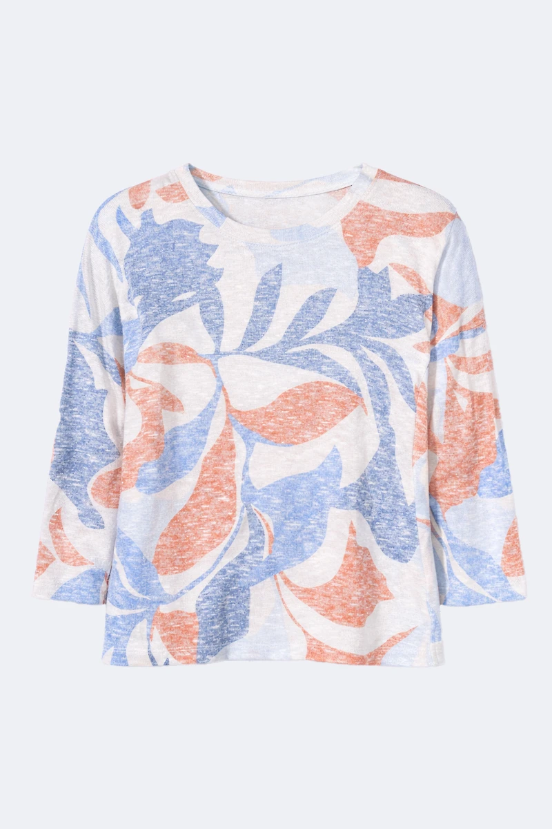 Le haut à imprimé botanique pastel
