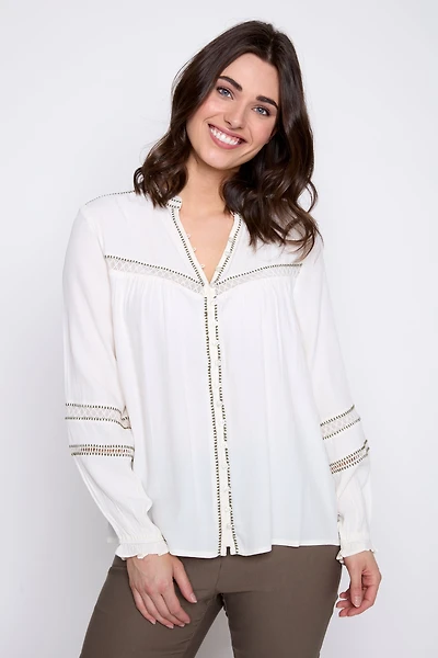 La blouse fluide en crêpe