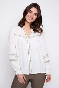 La blouse fluide en crêpe