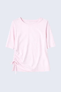 Shirring detail bamboo top