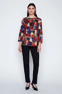 Le haut en maille double imprimé