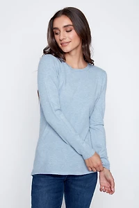 Le pull uni classique
