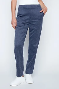 Straight leg double knit pant