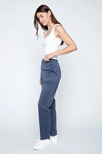 Straight leg double knit pant