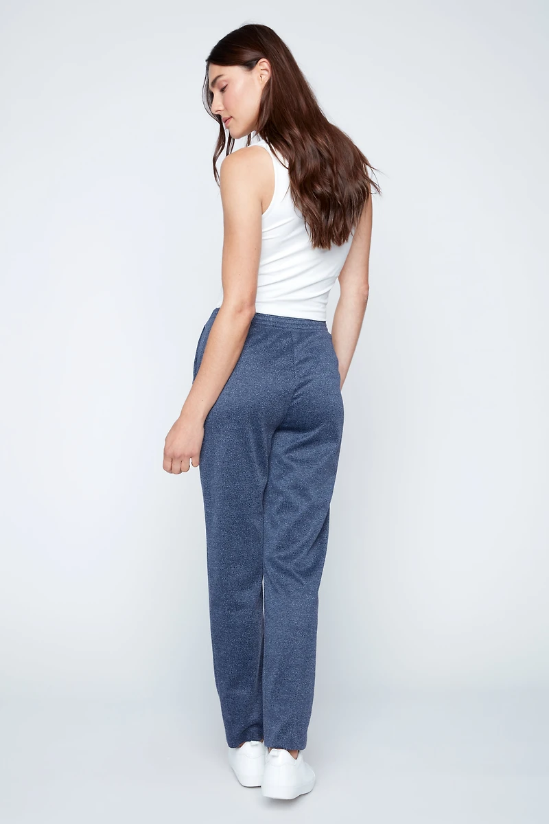 Straight leg double knit pant