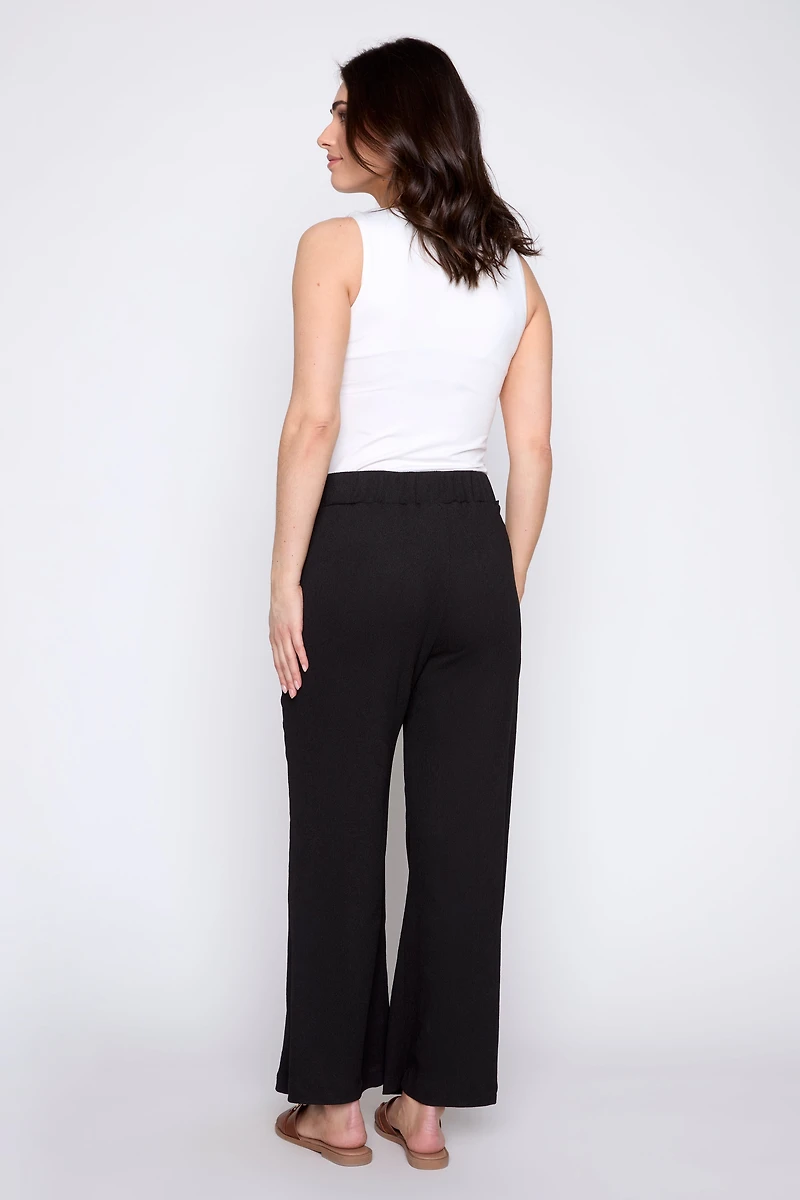 Le pantalon jacquard à enfiler