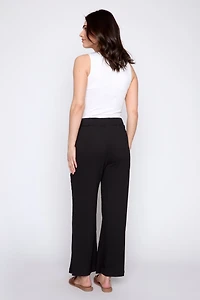 Le pantalon jacquard à enfiler