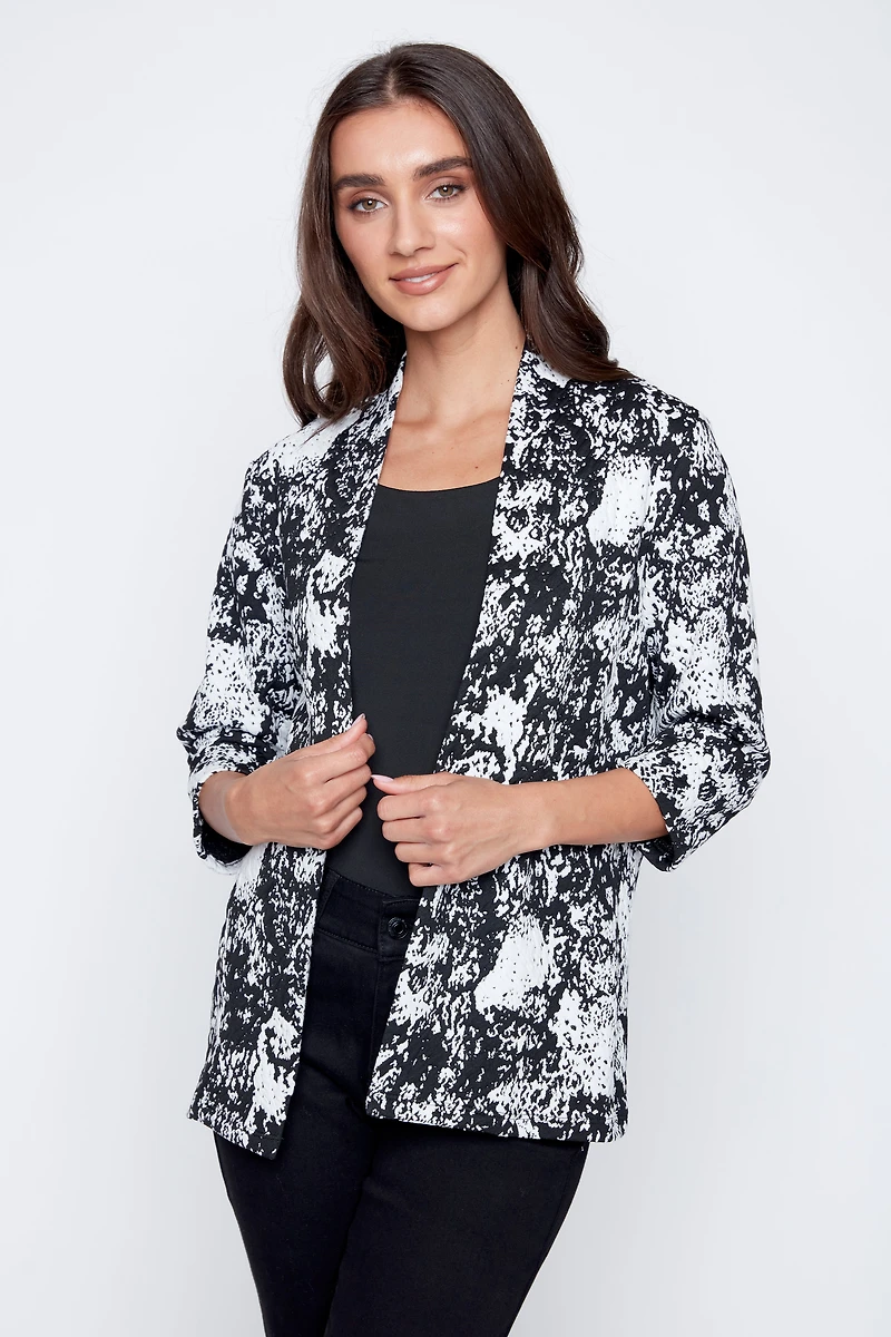 Le cardigan en maille jacquard