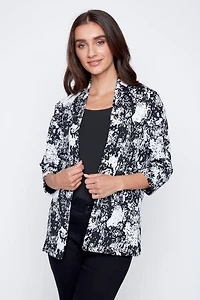 Le cardigan en maille jacquard