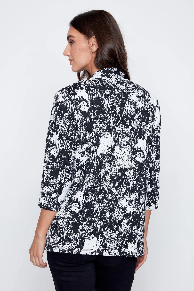 Le cardigan en maille jacquard