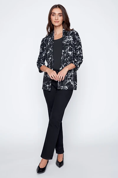 Le cardigan en maille jacquard