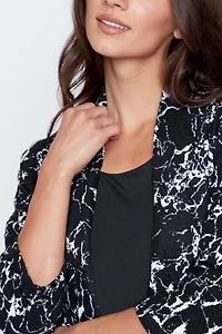 Le cardigan en maille jacquard