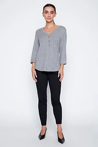 Le haut en maille jacquard