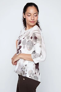 Abstract print top