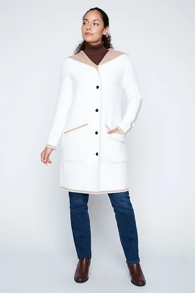 Le manteau-cardigan réversible