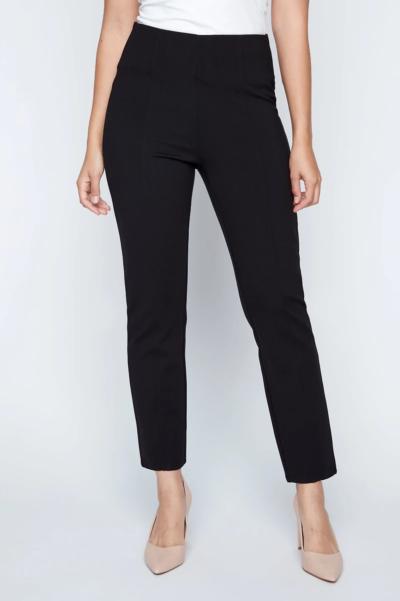 Solid pull on pant