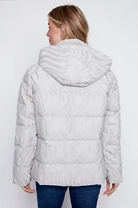 Abstract print polyfill jacket