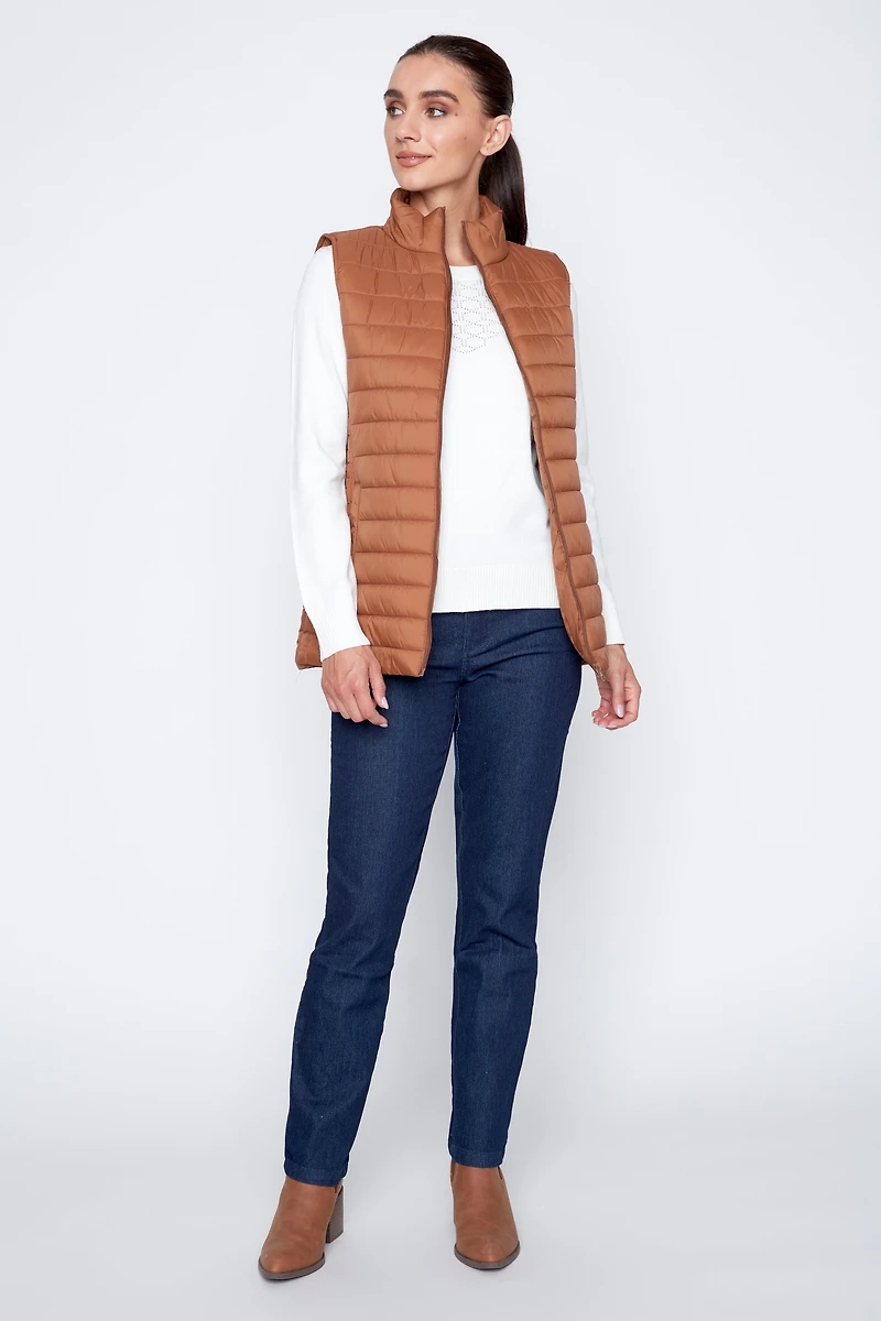 Le gilet matelassé bronze