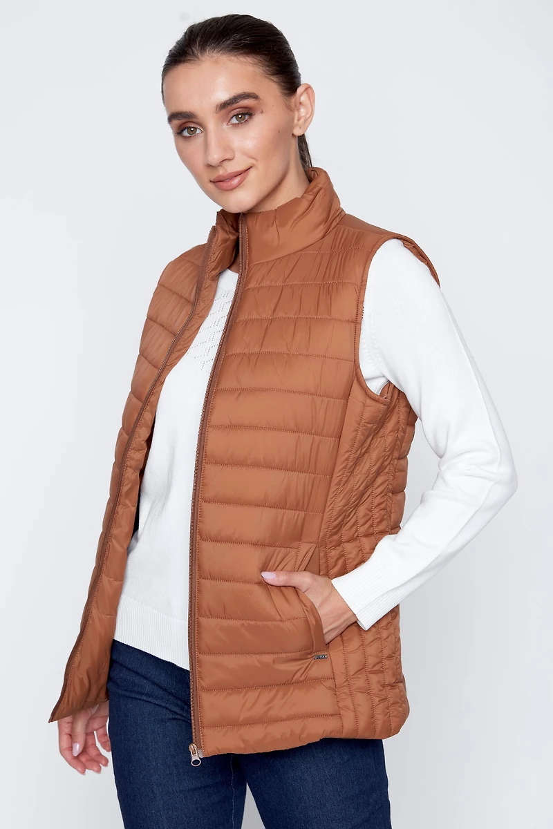 Le gilet matelassé bronze