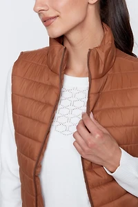 Le gilet matelassé bronze