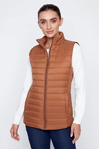 Le gilet matelassé bronze