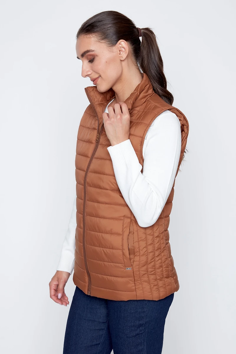 Le gilet matelassé bronze