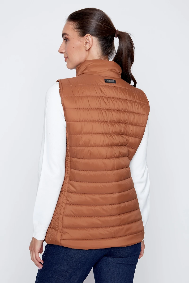 Le gilet matelassé bronze
