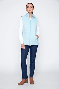 Le gilet matelassé bleu clair