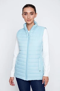 Le gilet matelassé bleu clair