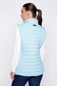 Le gilet matelassé bleu clair