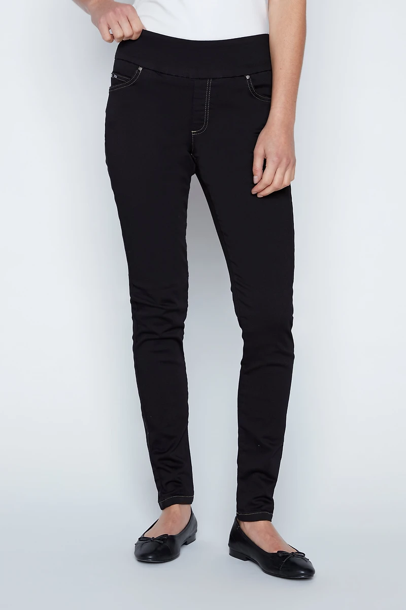 Slim leg denim pant