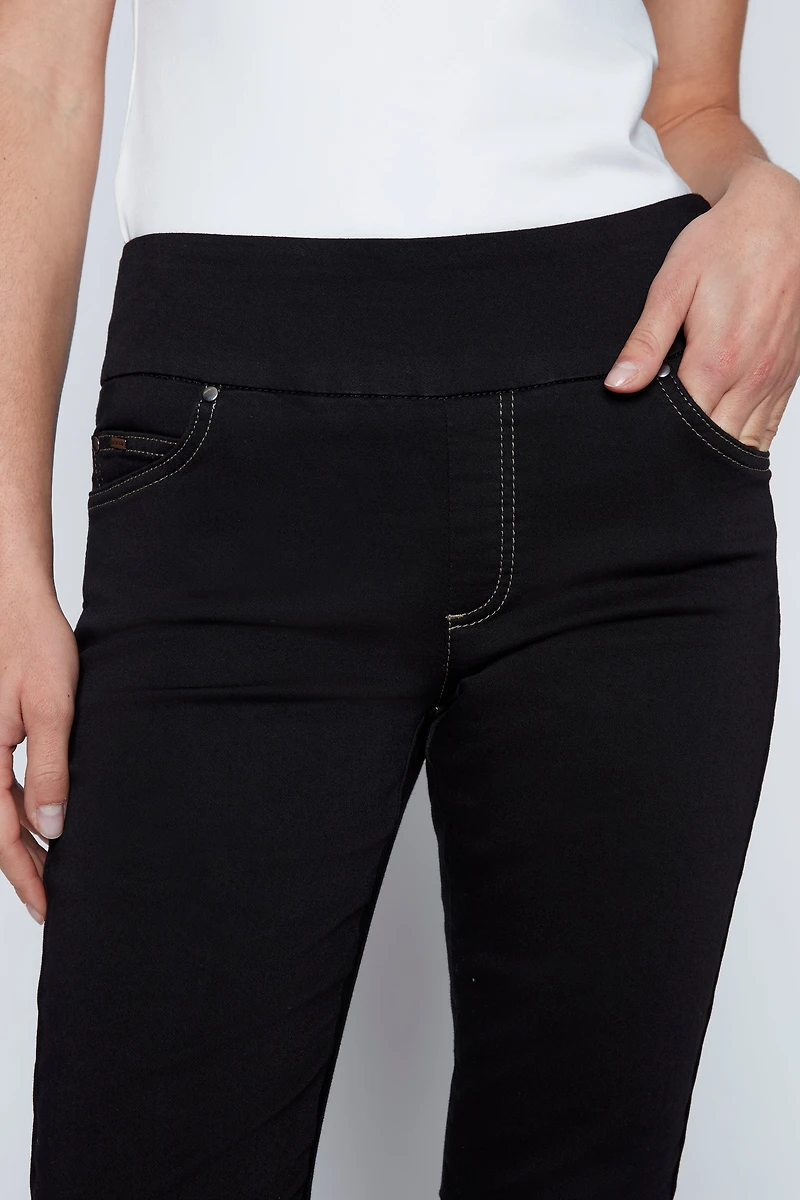 Slim leg denim pant