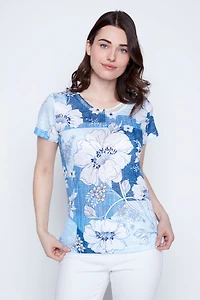 Big floral print top