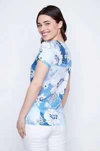 Big floral print top