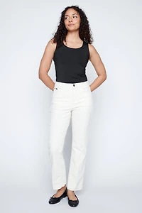Pantalon droit en velours côtelé