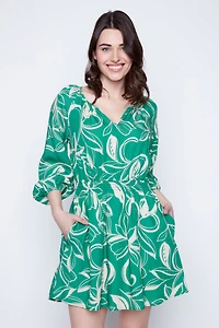 La robe imprimée texturée