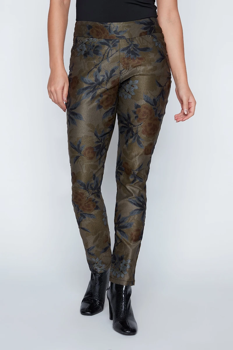 Pull on printed pant