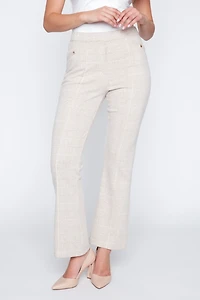 Plaid pull on pant