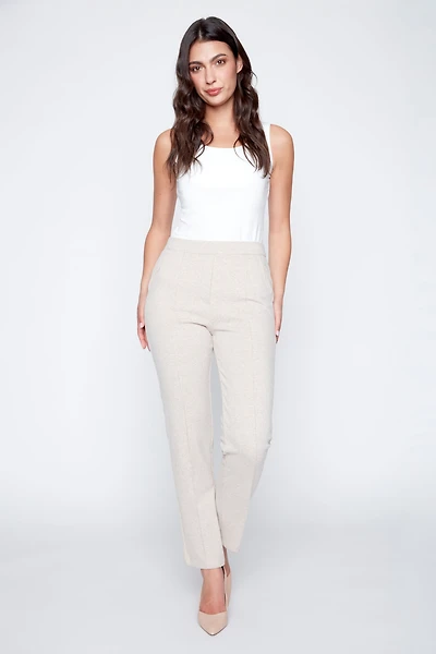 Plaid pull on pant