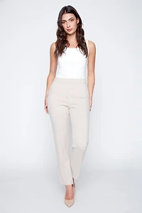 Plaid pull on pant