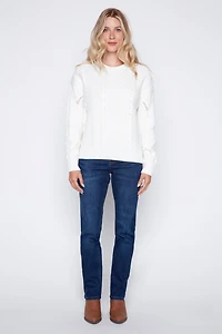 Le pull en maille torsadée