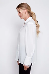 Lace detail blouse