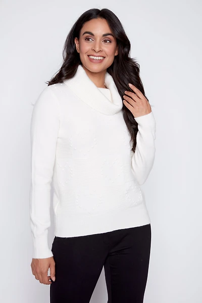 Heart detail sweater