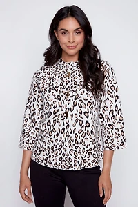 Animal design cardigan