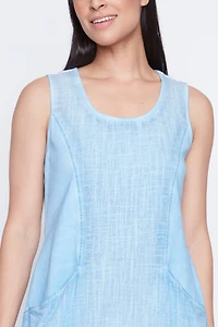 La robe en lin avec poches