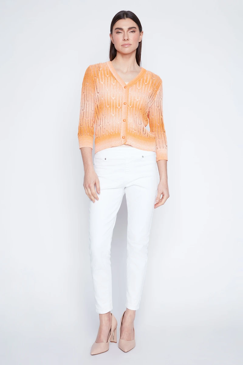 Tie dye crochet cardigan