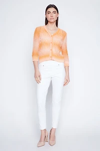 Tie dye crochet cardigan