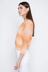 Tie dye crochet cardigan