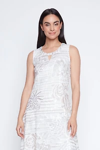 La robe en maille texturée coupe trapèze