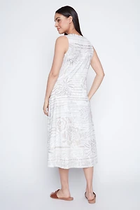 Textured A-line knit dress